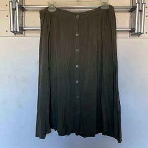 Button down midi skirt